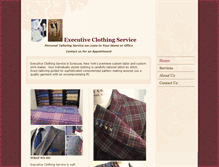 Tablet Screenshot of executiveclothingservice.com